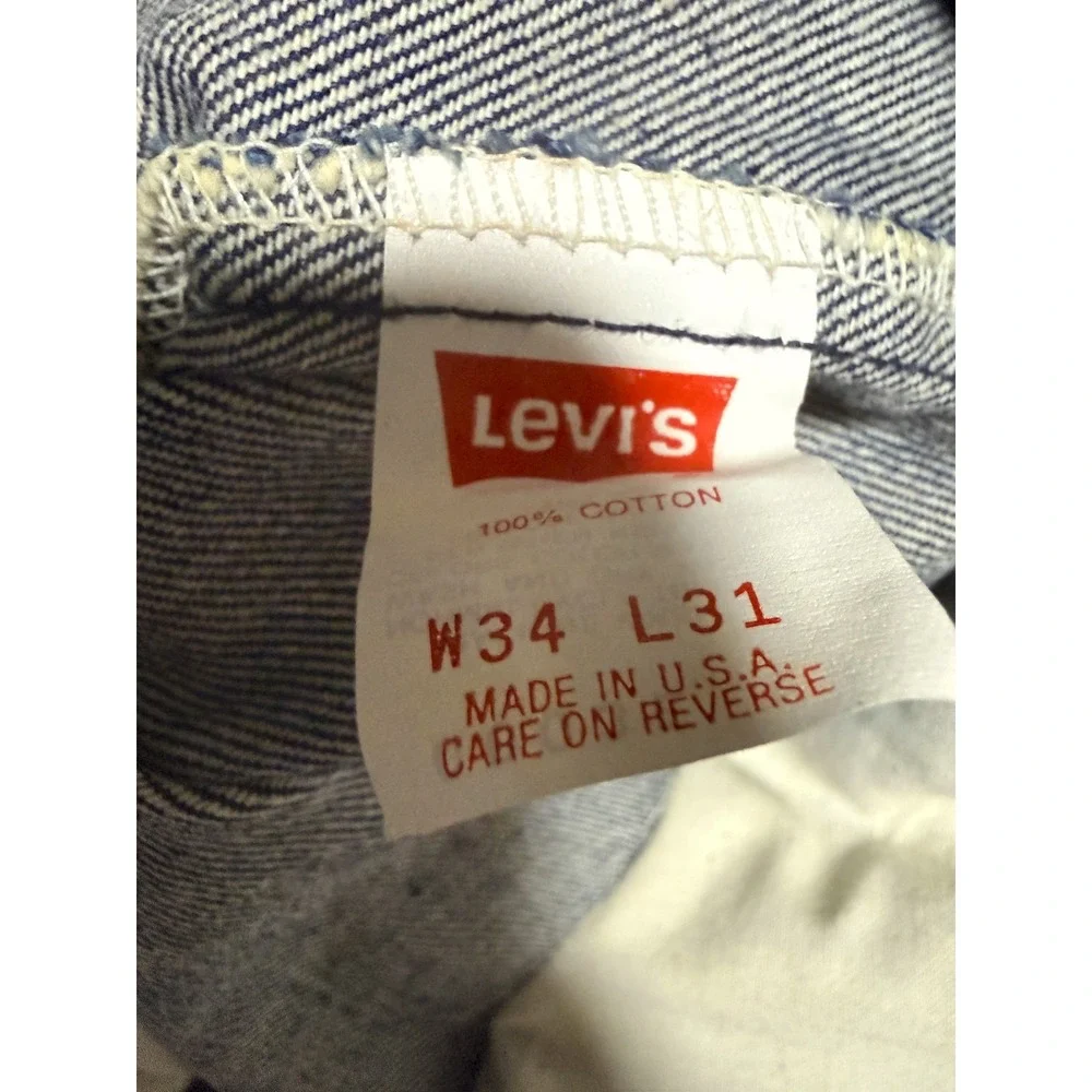 LEVI'S 517 - Men's VTG USA Low Bootcut Denim Blue Jeans‎ - Size 34x29*